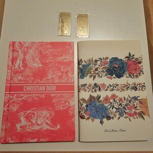 Two Dior Notebooks and 2 Dior Bookmarks
